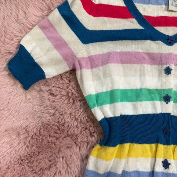 Adorable multicolored striped y2k charlotte russe button up - Picture 5 of 8